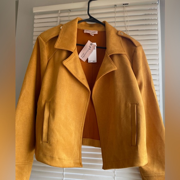 New! Philosophy Faux Leather Jacket - Picture 1 of 2